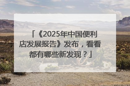《2025年中国便利店发展报告》发布，看看都有哪些新发现？