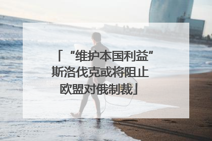 “维护本国利益” 斯洛伐克或将阻止欧盟对俄制裁