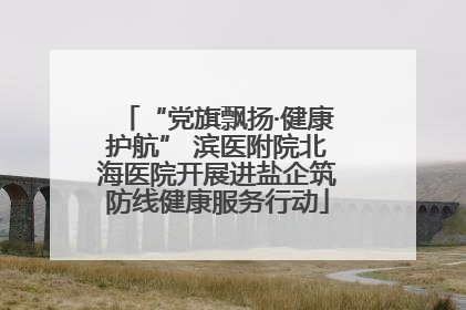 “党旗飘扬·健康护航” 滨医附院北海医院开展进盐企筑防线健康服务行动