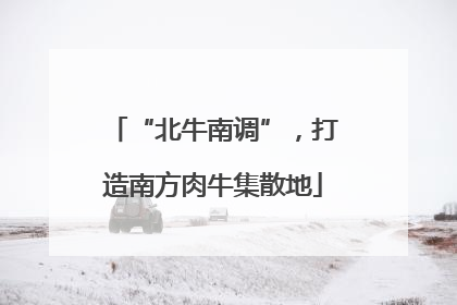 “北牛南调”，打造南方肉牛集散地