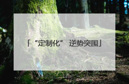 “定制化” 逆势突围