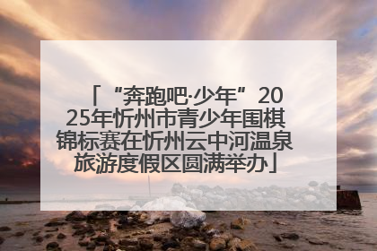 “奔跑吧·少年”2025年忻州市青少年围棋锦标赛在忻州云中河温泉旅游度假区圆满举办