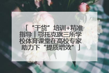 “干货”培训+精准指导丨鄂托克旗三所学校体育课堂在高校专家助力下“提质增效”