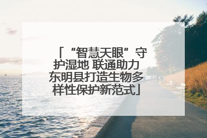 “智慧天眼”守护湿地 联通助力东明县打造生物多样性保护新范式