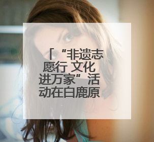 “非遗志愿行 文化进万家”活动在白鹿原·白鹿仓圆满举办