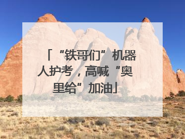 “铁哥们”机器人护考，高喊“奥里给”加油