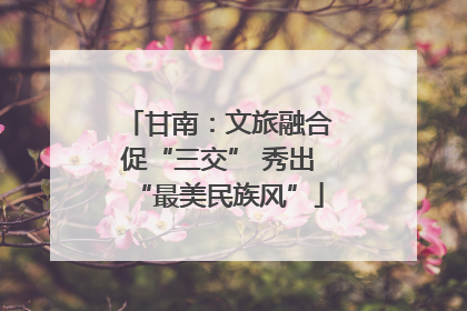 甘南：文旅融合促“三交” 秀出“最美民族风”