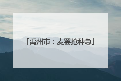 禹州市：麦罢抢种急