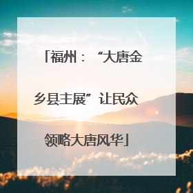 福州：“大唐金乡县主展”让民众领略大唐风华
