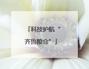 科技护航“齐鲁粮仓”