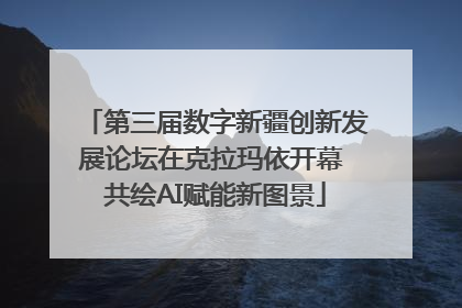 第三届数字新疆创新发展论坛在克拉玛依开幕 共绘AI赋能新图景