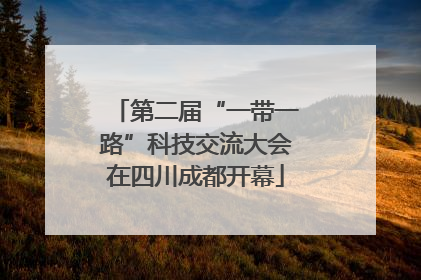 第二届“一带一路”科技交流大会在四川成都开幕