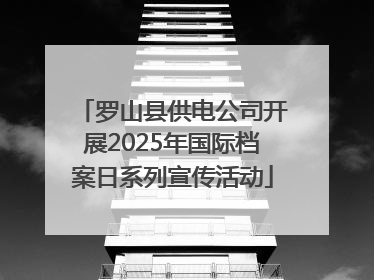 罗山县供电公司开展2025年国际档案日系列宣传活动