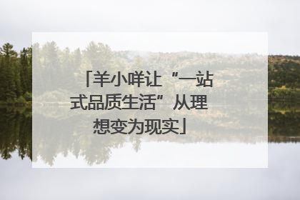 羊小咩让“一站式品质生活”从理想变为现实