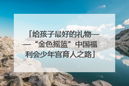 给孩子最好的礼物——“金色摇篮”中国福利会少年宫育人之路