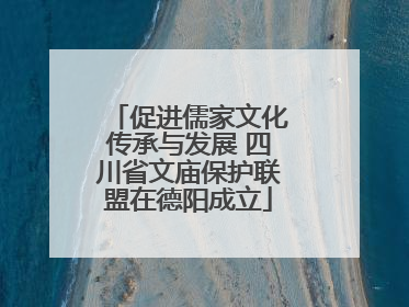 促进儒家文化传承与发展 四川省文庙保护联盟在德阳成立