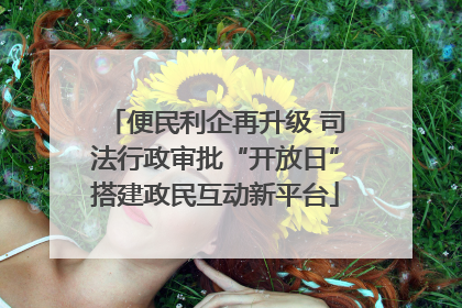 便民利企再升级 司法行政审批“开放日”搭建政民互动新平台
