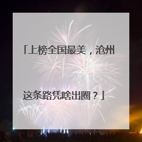 上榜全国最美，沧州这条路凭啥出圈？