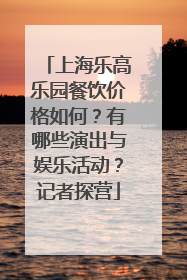 上海乐高乐园餐饮价格如何？有哪些演出与娱乐活动？记者探营