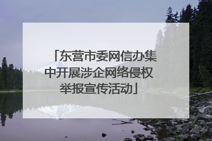 东营市委网信办集中开展涉企网络侵权举报宣传活动