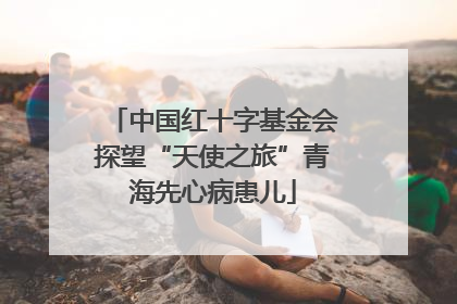 中国红十字基金会探望“天使之旅”青海先心病患儿