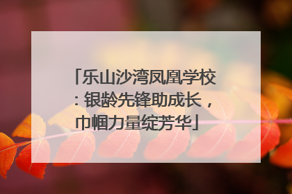 乐山沙湾凤凰学校：银龄先锋助成长，巾帼力量绽芳华