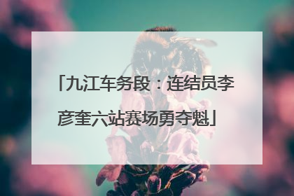 九江车务段：连结员李彦奎六站赛场勇夺魁