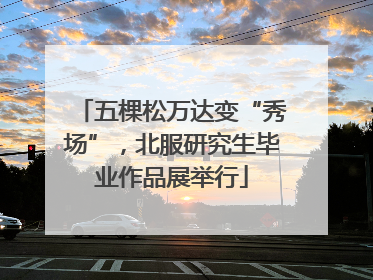 五棵松万达变“秀场”，北服研究生毕业作品展举行
