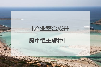 产业整合成并购重组主旋律