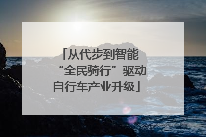 从代步到智能 “全民骑行”驱动自行车产业升级