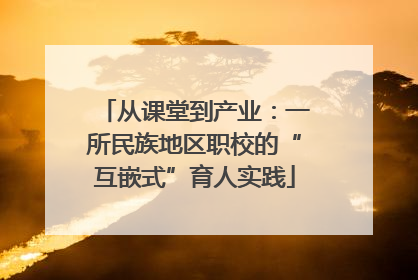 从课堂到产业：一所民族地区职校的“互嵌式”育人实践