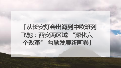 从长安灯会出海到中欧班列飞驰：西安两区域 “深化六个改革” 勾勒发展新画卷