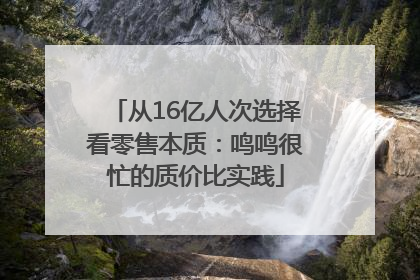 从16亿人次选择看零售本质：鸣鸣很忙的质价比实践