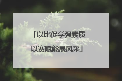 以比促学强素质 以赛赋能展风采