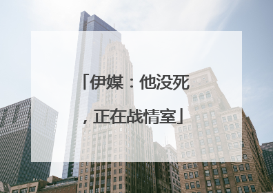 伊媒：他没死，正在战情室
