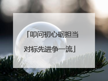 叩问初心砺担当 对标先进争一流