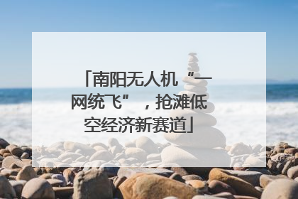 南阳无人机“一网统飞”，抢滩低空经济新赛道