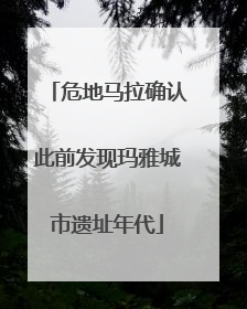 危地马拉确认此前发现玛雅城市遗址年代
