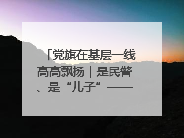 党旗在基层一线高高飘扬｜是民警、是“儿子”——申飞飞在太行山中的一线坚守