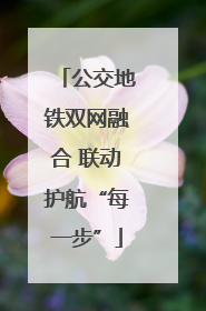 公交地铁双网融合 联动护航“每一步”