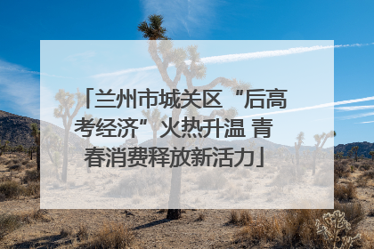 兰州市城关区“后高考经济”火热升温 青春消费释放新活力