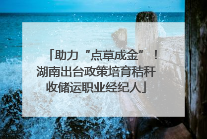 助力“点草成金”！湖南出台政策培育秸秆收储运职业经纪人