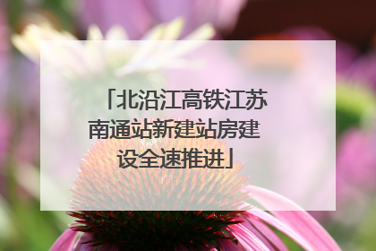 北沿江高铁江苏南通站新建站房建设全速推进