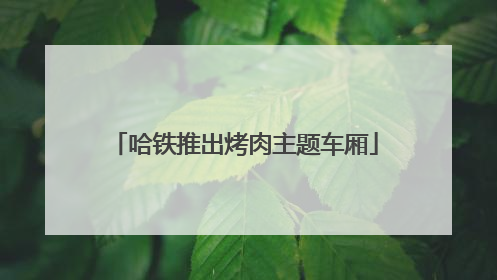 哈铁推出烤肉主题车厢