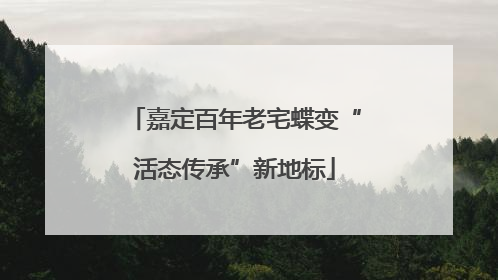 嘉定百年老宅蝶变“活态传承”新地标