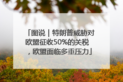 图说｜特朗普威胁对欧盟征收50%的关税，欧盟面临多重压力