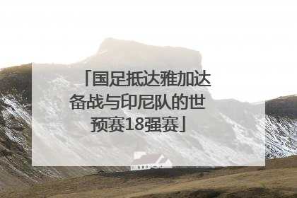 国足抵达雅加达备战与印尼队的世预赛18强赛