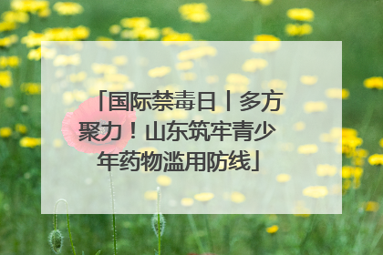 国际禁毒日丨多方聚力！山东筑牢青少年药物滥用防线