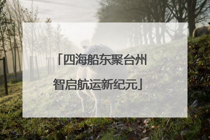 四海船东聚台州 智启航运新纪元