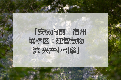安徽向前丨宿州埇桥区：建智慧物流 兴产业引擎